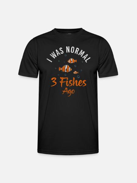 Fish Aquarist Pets - Men's Functional T-Shirt - black