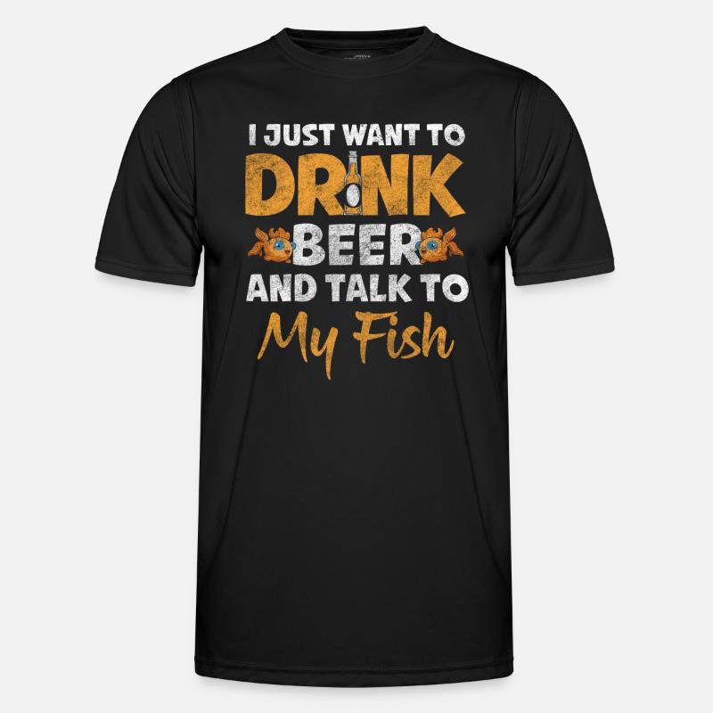 Fish Aquarists Pet Breeding - Men's Functional T-Shirt - black
