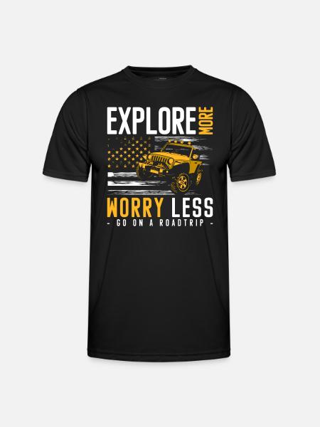 Adventure Road Freedom - Men's Functional T-Shirt - black