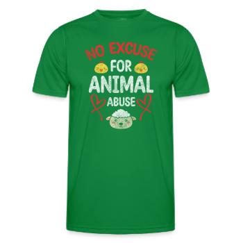 Animal Welfare Activist Meatless - Men's Functional T-Shirt - kelly green - Front - AI Model Male 178 dark (178cm)
