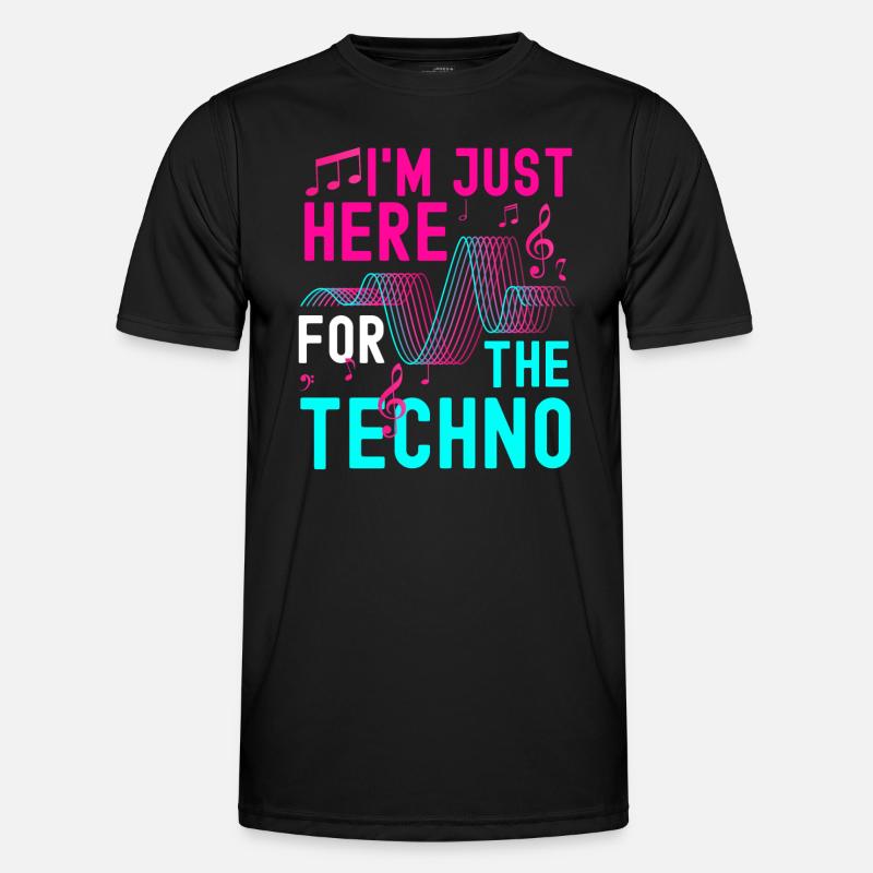 Techno, Techno, Music, Dancing, Partying Men's Functional T-Shirt