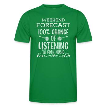 Folk music Musikverein Tanz - Men's Functional T-Shirt - kelly green - Front - AI Model Male 178 dark (178cm)