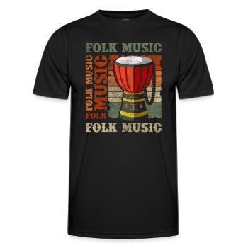 Music, Culture, Concert, Country - Men's Functional T-Shirt - black - Front - AI Model Male 178 dark (178cm)