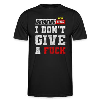No interest, indifference - Men's Functional T-Shirt - black - Front - AI Model Male 178 dark (178cm)