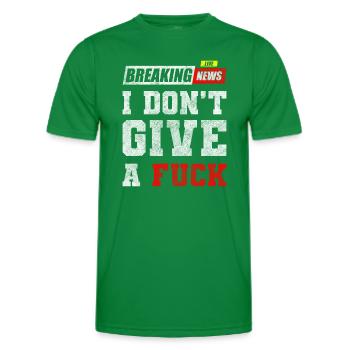 Kein Interesse Gleichgültigkeit - Männer Funktions-T-Shirt - Kelly Green - Vorne - AI Model Male 178 dark (178cm)