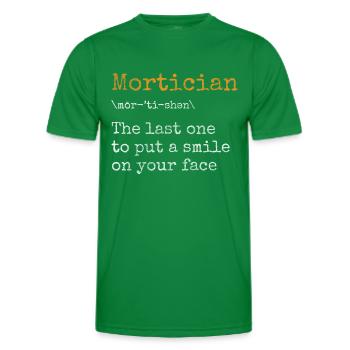 Cimetière des pompes funèbres - T-shirt sport Homme - vert - Devant - AI Model Male 178 dark (178cm)