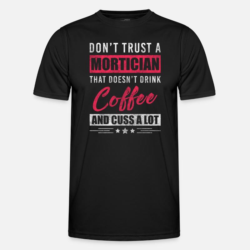 Bestattung Beruf Trauer - Männer Funktions-T-Shirt - Schwarz