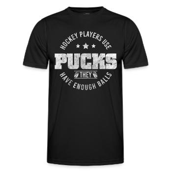 Eishockey Schlittschuhe Tor Mannschaft - Männer Funktions-T-Shirt - Schwarz - Vorne - AI Model Male 178 dark (178cm)