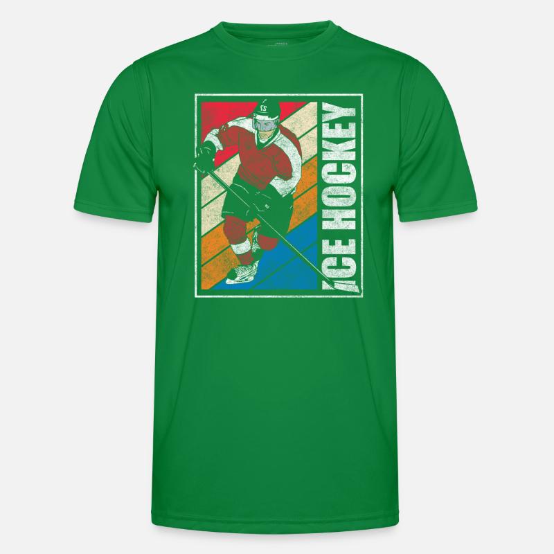 Sport Puck Mannschaft Männer Funktions-T-Shirt