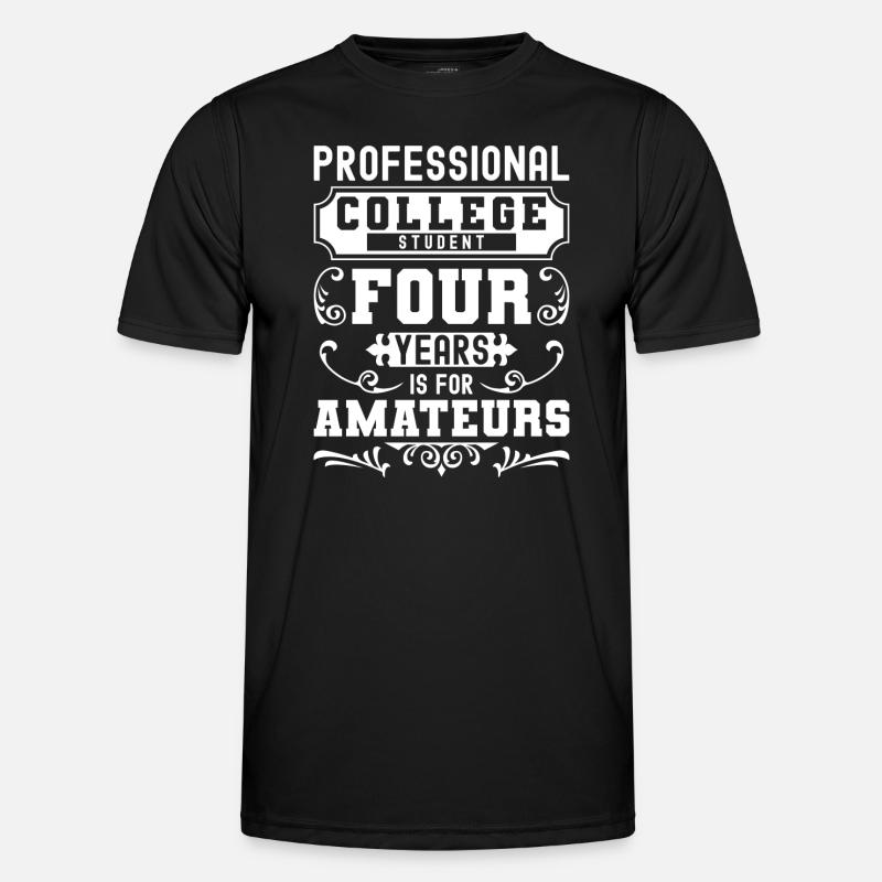 Studium Hochschule BWL - Männer Funktions-T-Shirt - Schwarz