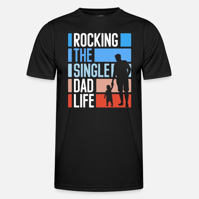Single Relationship Single Lonely - Men's Functional T-Shirt - black