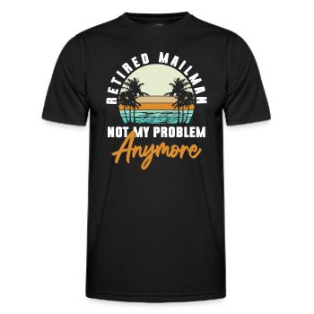 Postbote Zustellung Pakete Postboten - Männer Funktions-T-Shirt - Schwarz - Vorne - AI Model Male 178 dark (178cm)