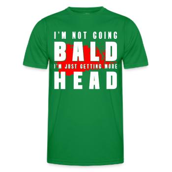 Bald man - Men's Functional T-Shirt - kelly green - Front - AI Model Male 178 dark (178cm)