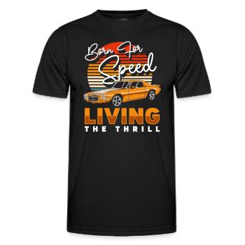 Tuner Burnout Racer de sport automobile - T-shirt sport Homme - noir - Devant - AI Model Male 178 dark (178cm)