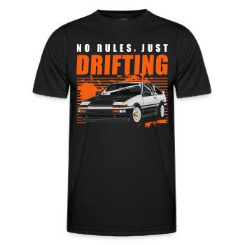 Driften Ringtool Drift - Männer Funktions-T-Shirt - Schwarz - Vorne - AI Model Male 178 dark (178cm)