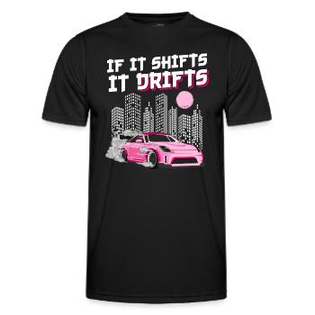 Motorsport Donut Vehicle Mechanic - Men's Functional T-Shirt - black - Front - AI Model Male 178 dark (178cm)