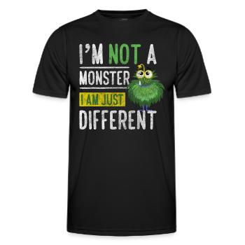 Horror Schrecklich Kostüm - Männer Funktions-T-Shirt - Schwarz - Vorne - AI Model Male 178 dark (178cm)