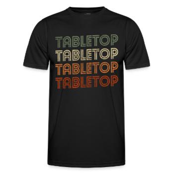 Tabletop Role Playing Game - Men's Functional T-Shirt - black - Front - AI Model Male 178 dark (178cm)
