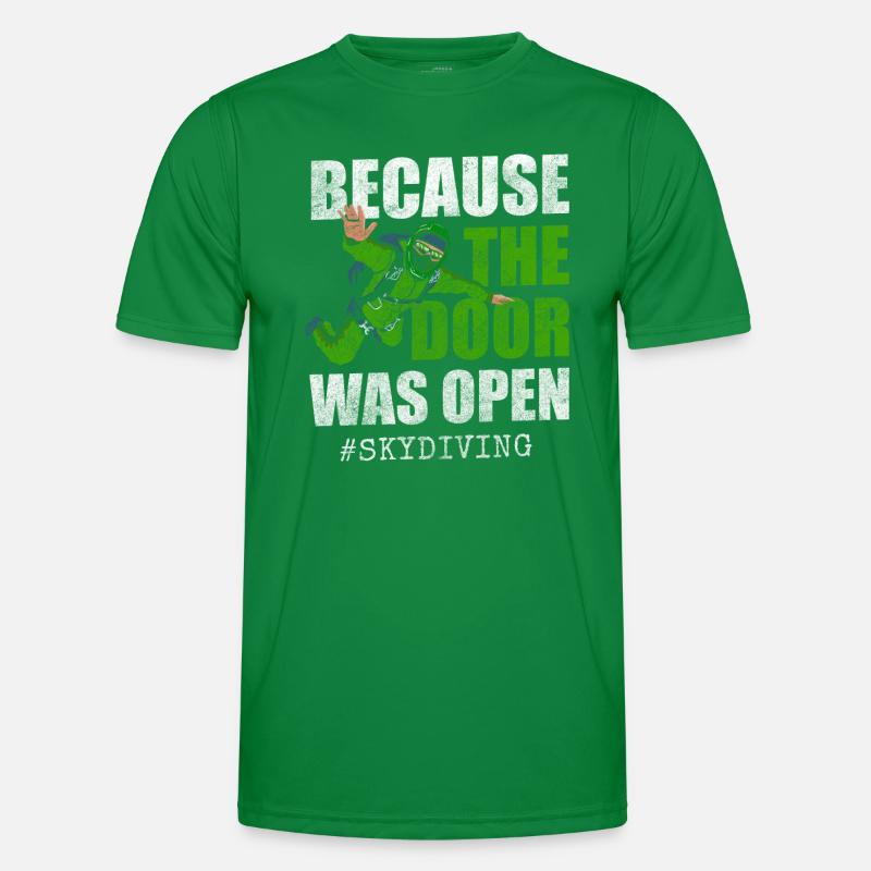 Skydiver Jump Free Fall Base Jump Men's Functional T-Shirt