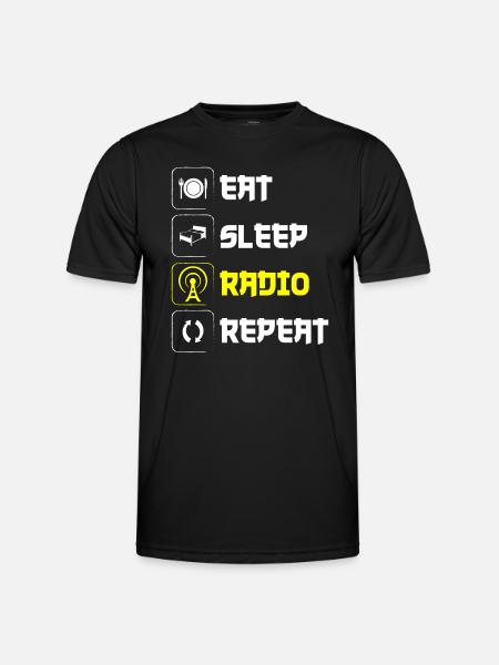 Moderator Job Show - Männer Funktions-T-Shirt - Schwarz