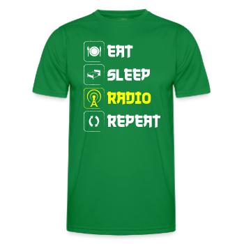 Affichage des emplois de modérateur - T-shirt sport Homme - vert - Devant - AI Model Male 178 dark (178cm)