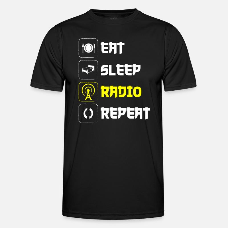 Moderator Job Show - Männer Funktions-T-Shirt - Schwarz