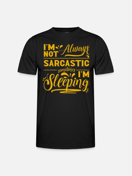 Schläfer Langschläfer Faul - Männer Funktions-T-Shirt - Schwarz