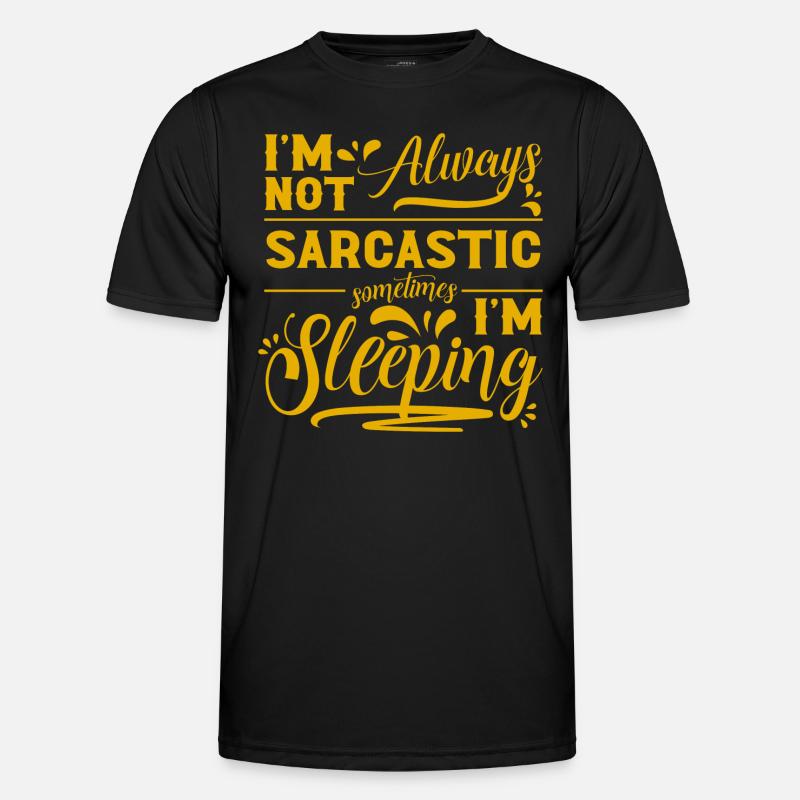 Schläfer Langschläfer Faul Männer Funktions-T-Shirt