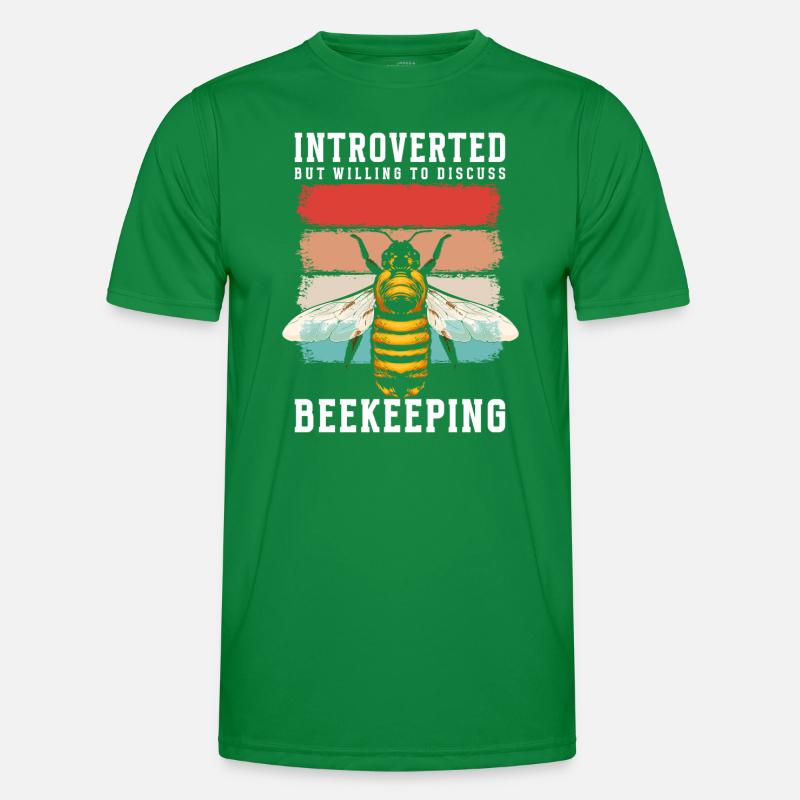 honey beekeeping hive bumblebee Men's Functional T-Shirt