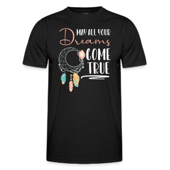 Träume Ureinwohner Tattoo Esoterik - Männer Funktions-T-Shirt - Schwarz - Vorne - AI Model Male 178 dark (178cm)