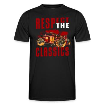 Automobil Mechaniker Alt - Männer Funktions-T-Shirt - Schwarz - Vorne - AI Model Male 178 dark (178cm)