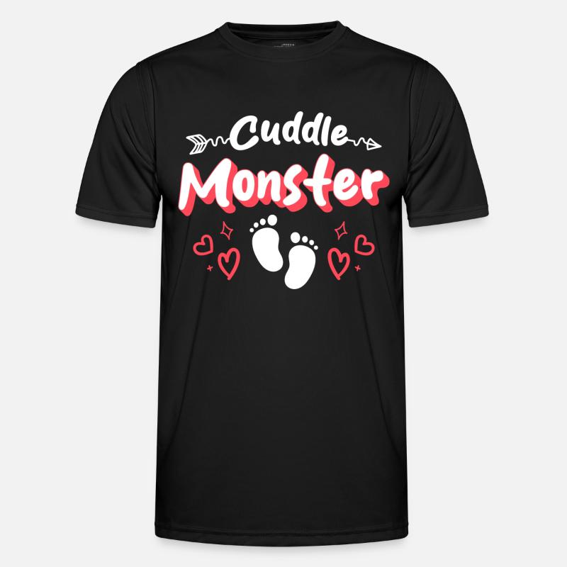 Cuddling Hug Relationship - Men's Functional T-Shirt - black