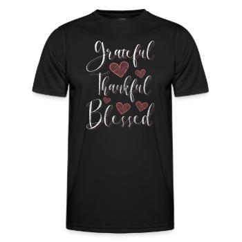 Shamrock Happy Love Energy - T-shirt sport Homme - noir - Devant - AI Model Male 178 dark (178cm)