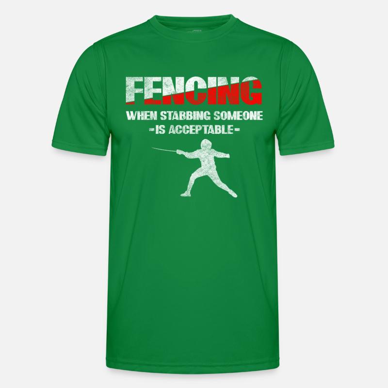 Fechtsport Duell Männer Funktions-T-Shirt
