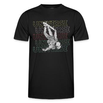 L’astronaute Stars Cosmos - T-shirt sport Homme - noir - Devant - AI Model Male 178 dark (178cm)