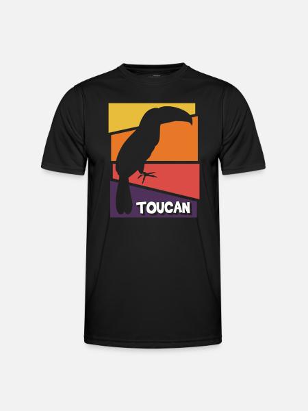 Bird Holiday Jungle - Men's Functional T-Shirt - black