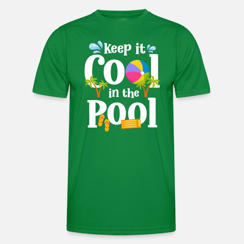 Pool Pool Party Schwimmer Freizeit Männer Funktions-T-Shirt