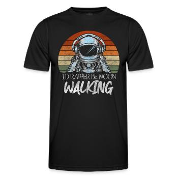 Weltraum Planet Schwerelos Galaxie - Männer Funktions-T-Shirt - Schwarz - Vorne - AI Model Male 178 dark (178cm)
