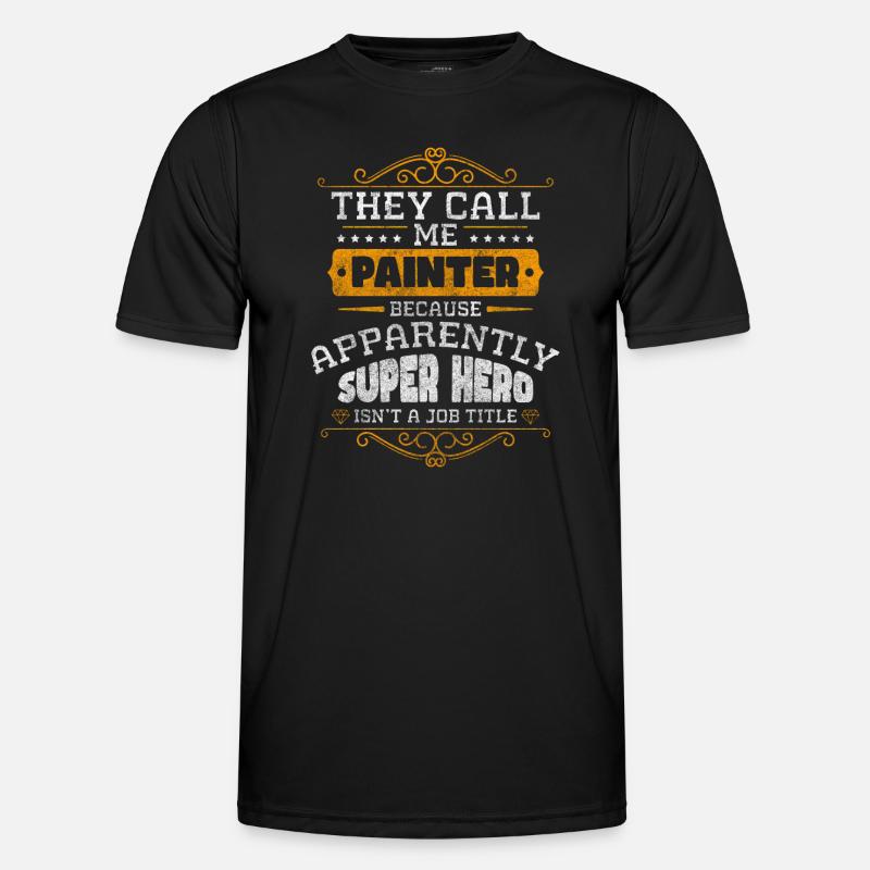 Varnisher Paint Master Painter - Men's Functional T-Shirt - black