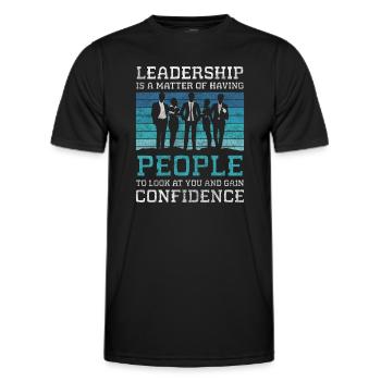 firma karriere erfolg - Männer Funktions-T-Shirt - Schwarz - Vorne - AI Model Male 178 dark (178cm)