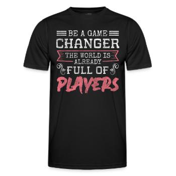 Chef de bureau Employé du département - T-shirt sport Homme - noir - Devant - AI Model Male 178 dark (178cm)