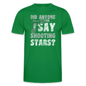 Astérisque étoilé filant - T-shirt sport Homme - vert - Devant - AI Model Male 178 dark (178cm)