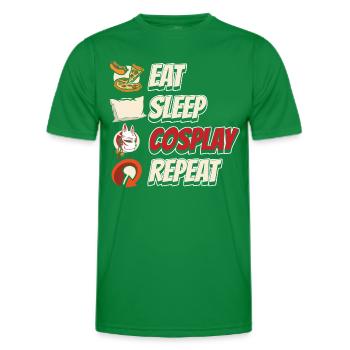 Cosplay Cosplayer Art Lover - Men's Functional T-Shirt - kelly green - Front - AI Model Male 178 dark (178cm)