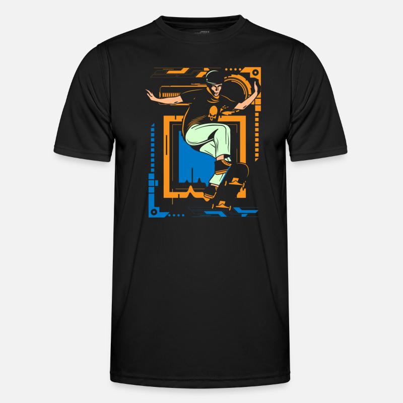 Cyborg Retro Japan Scifi - Men's Functional T-Shirt - black