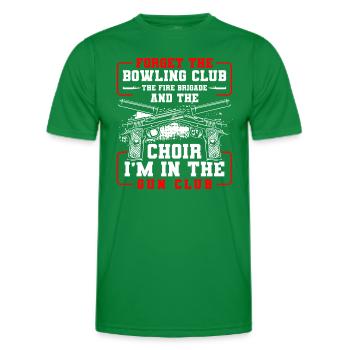 Waffenclub Munition Spass - Männer Funktions-T-Shirt - Kelly Green - Vorne - AI Model Male 178 dark (178cm)