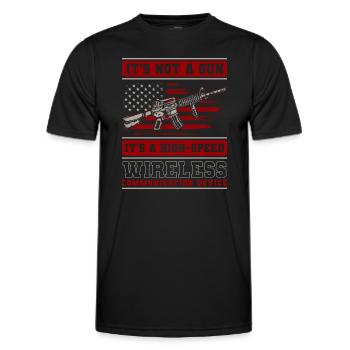 Waffenclub Schusswaffe - Männer Funktions-T-Shirt - Schwarz - Vorne - AI Model Male 178 dark (178cm)