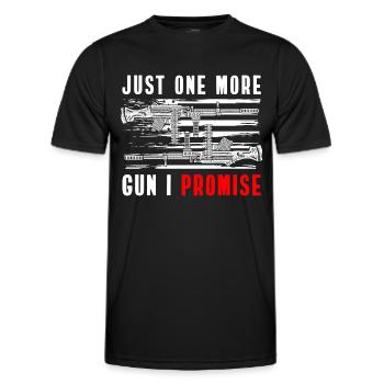Gun Club Shooter Sport Shooter - Men's Functional T-Shirt - black - Front - AI Model Male 178 dark (178cm)