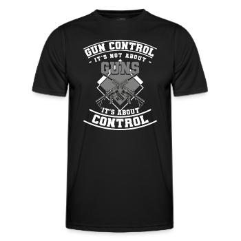 Arme Champ de tir Tir Tir Sports - T-shirt sport Homme - noir - Devant - AI Model Male 178 dark (178cm)