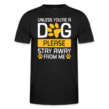 Hund Erziehung Hundesport - Männer Funktions-T-Shirt - Schwarz - Vorne - AI Model Male 178 dark (178cm)