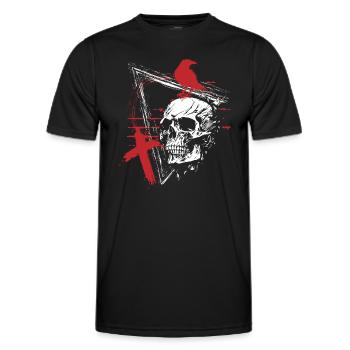 Style Polka Rabe Black - Männer Funktions-T-Shirt - Schwarz - Vorne - AI Model Male 178 dark (178cm)